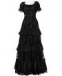 Punk Rave Black Gothic Vintage Gorgeous Lace Long Victorian Party Dress