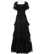 Punk Rave Black Gothic Vintage Gorgeous Lace Long Victorian Party Dress