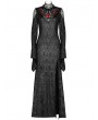 Punk Rave Black Gothic Sexy Elegant Long Sleeve Slit Party Dress