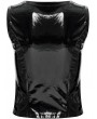 Punk Rave Black Gothic Punk Sexy Hollow Out Patent Leather Vest Top for Women