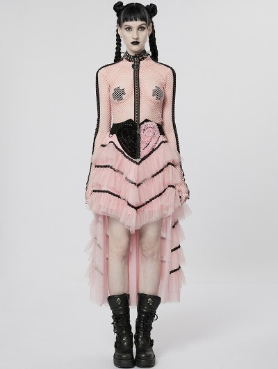 black and pink gothic dress Strapless Black Velvet Long Prom Dresses with High Slit, Black Velvet –  Shiny Party main image 0