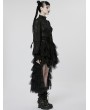 Punk Rave Black Gothic Cute Heart Cool Girl High-Low Tulle Skirt