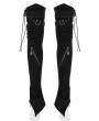 Punk Rave Black Gothic Punk Denim Slim Fit Leg Warmers for Women