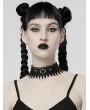 Punk Rave Black Gothic Punk Belt Lace Choker