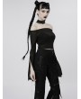 Punk Rave Black Gothic Punk Belt Lace Choker