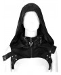 Punk Rave Black Gothic Punk Leather Hooded Shoulder Harness for Women
