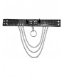 Punk Rave Black Gothic Punk Heavy Metal Chain Leather Choker