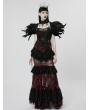 Punk Rave Black Gothic Dark Decadent Feather Shoulder Accessory