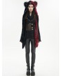 Devil Fashion Black and Red Gothic Punk Winter Warm Earflap Hat