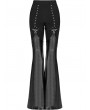 Punk Rave Black Gothic Punk Detachable Lather Leg Warmers Flared Trousers for Women