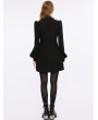 Punk Rave Black Gothic Punk Street Fashion Long Sleeve Short Dress