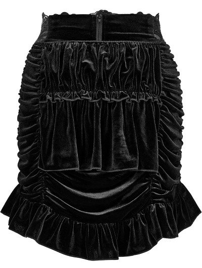 スカート WIRROW VELVET DRAWSTRING SKIRT WIRROW velvet drawstring skirt