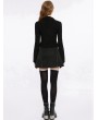 Punk Rave Black Gothic Street Fashion High Neck Long Sleeve T-Shirt for Women