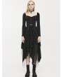 Punk Rave Black Gothic Street Fashion Asymmetrical Layered Half Skirt