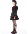 Dark in Love Black Gothic Blood Preppy Long Sleeve Short Dress