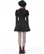 Dark in Love Black Gothic Blood Preppy Long Sleeve Short Dress