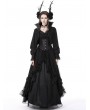 Dark in Love Black Retro Gothic Jacquard Short Jacket for Women