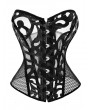 Black/White Sexy Hollow Out Lace Gothic Overbust Corset