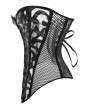 Black/White Sexy Hollow Out Lace Gothic Overbust Corset