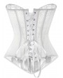 Black/White Sexy Hollow Out Lace Gothic Overbust Corset