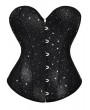 Black Starry Pattern Overbust Gothic Corset