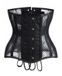 Black/White Bridal Mesh Underbust Waist Training Corset