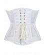 Black/White Bridal Mesh Underbust Waist Training Corset