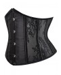 Black Gothic Satin Underbust Body Shaping Underbust Corset