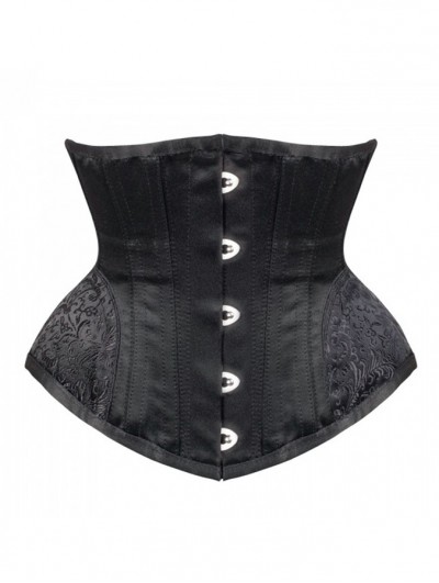 Black/White/Pink Vintage Waist Training Gothic Underbust Corset