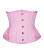 Black/White/Pink Vintage Waist Training Gothic Underbust Corset