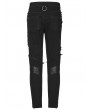 Punk Rave Black Gothic Punk Broken Hole Daily Wear Denim Trousers for Men