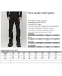 Punk Rave Black Gothic Punk Spider Mesh Spliced Pants for Men