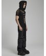 Punk Rave Black Gothic Punk Detachable Two-Wear Pants for Men