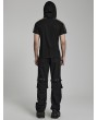 Punk Rave Black Gothic Punk Detachable Two-Wear Pants for Men