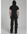 Punk Rave Black Gothic Punk Detachable Two-Wear Pants for Men