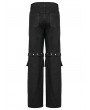 Punk Rave Black Gothic Punk Detachable Two-Wear Pants for Men