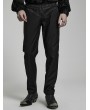 Punk Rave Black Vintage Gothic Regular Jacquard Long Party Trousers for Men