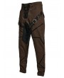 Punk Rave Black and Coffee Gothic Handsome Thigh Buckle Harem Pants for Men