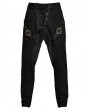 Punk Rave Black Gothic Handsome Thigh Buckle Harem Pants for Men