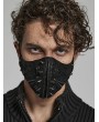 Punk Rave Black Gothic Punk Hardcore Spike Face Mask for Men