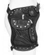 Punk Rave Black Gothic Doomsday Punk Multifunctional Pocket Thigh Bag