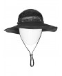 Punk Rave Black Gothic Post Apocalyptic Style Distressed Hat for Men