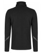 Punk Rave Black Gothic Punk Daily Stand Collar Knit Long Sleeve T-Shirt for Men