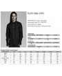 Punk Rave Black Vintage Gothic Lace Trim Long Sleeve Daily Wear Shirt for Men