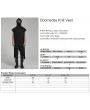 Punk Rave Black Gothic Doomsday Irregular Loose Knit Daily Wear Vest for Men