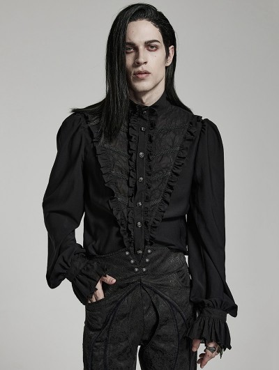 Gothic & Punk Tops | Mens Gothic & Punk Blouse,Mens Gothic & Punk ...