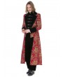 Pentagramme Red Gothic Vintage Jacquard Aristocrat Long Party Tailcoat for Men