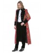 Pentagramme Red Gothic Vintage Jacquard Aristocrat Long Party Tailcoat for Men