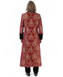 Pentagramme Red Gothic Vintage Jacquard Aristocrat Long Party Tailcoat for Men