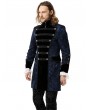 Pentagramme Blue Retro Gothic Jacquard Party Jacket for Men